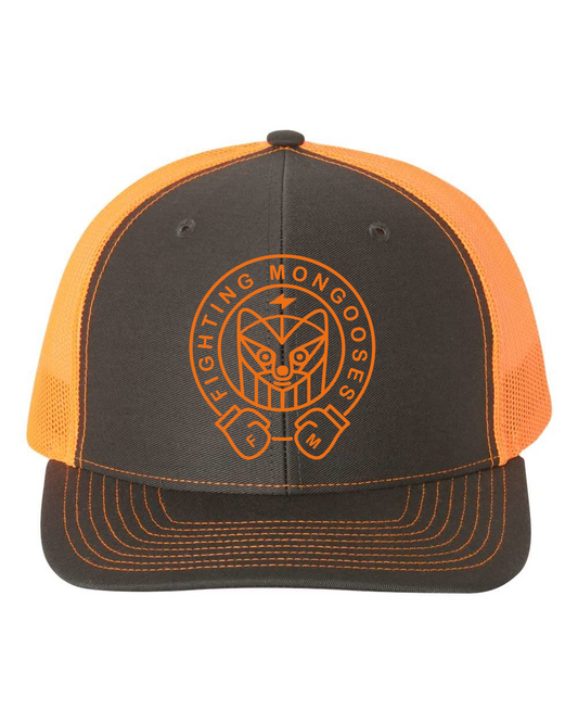 FM Snapback Trucker Hat Charcoal/Orange