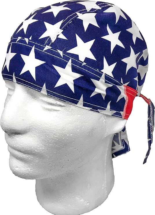 American Flag Skull Cap