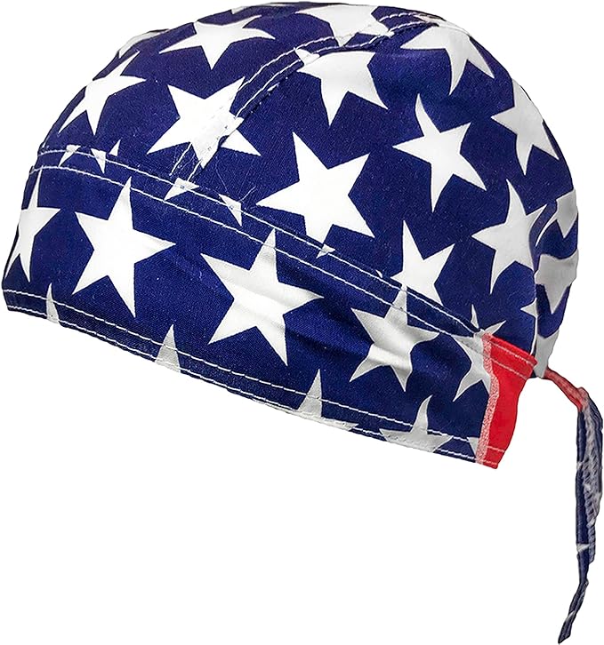 American Flag Skull Cap