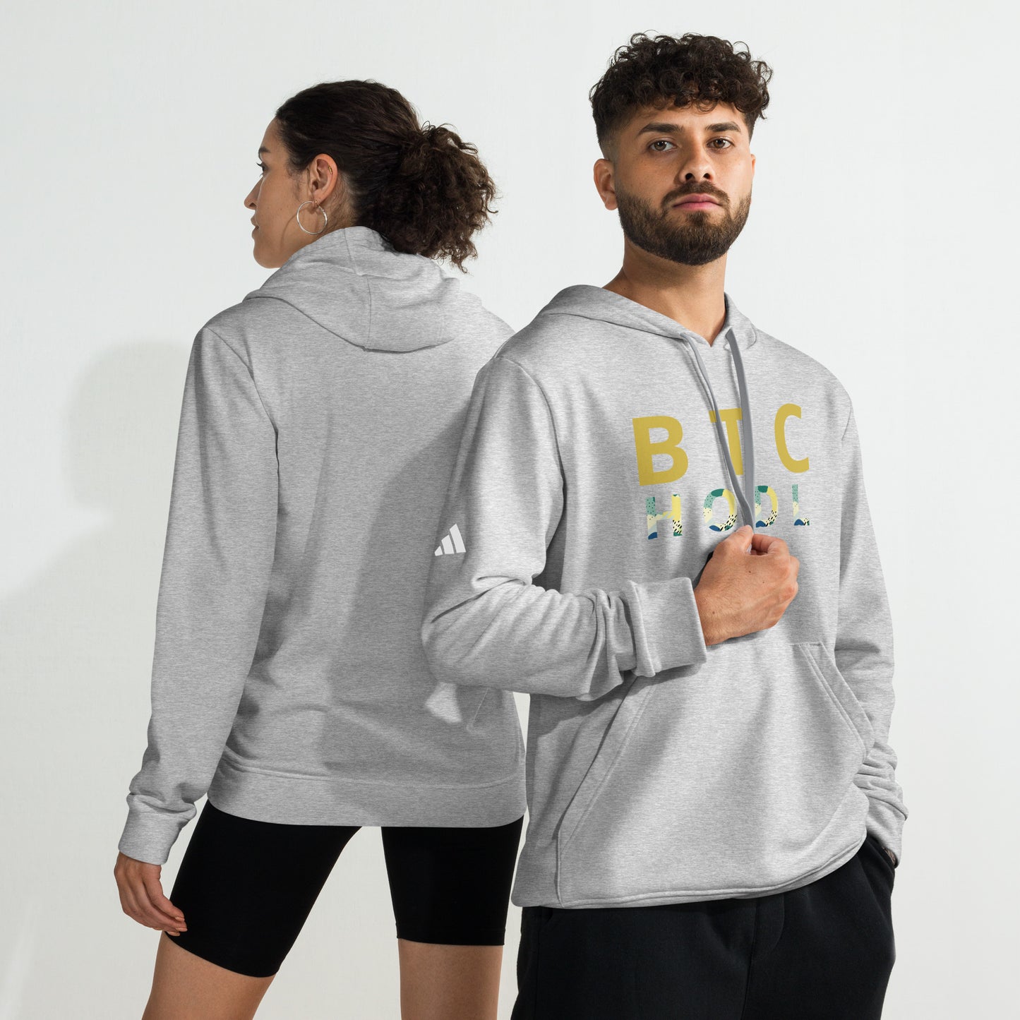 BTC HODL Adidas Fleece Hoodie