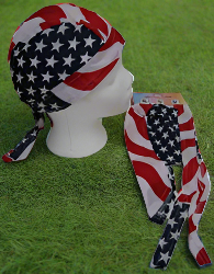 American Flag Skull Cap