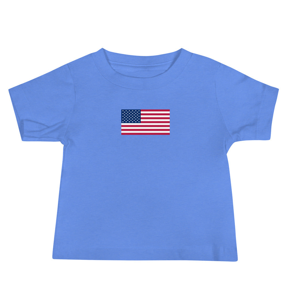 Baby Jersey Short Sleeve Tee USA FLag