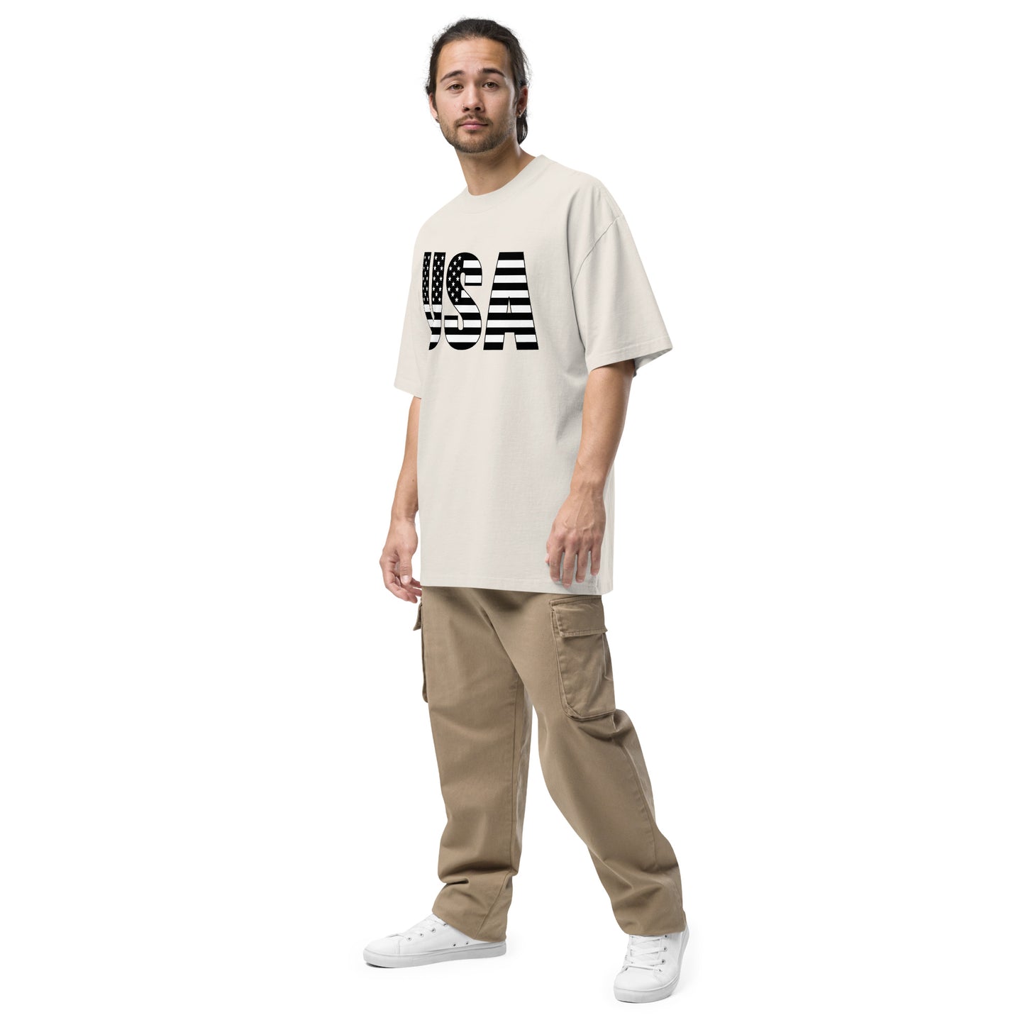 Oversized Faded T-shirt USA