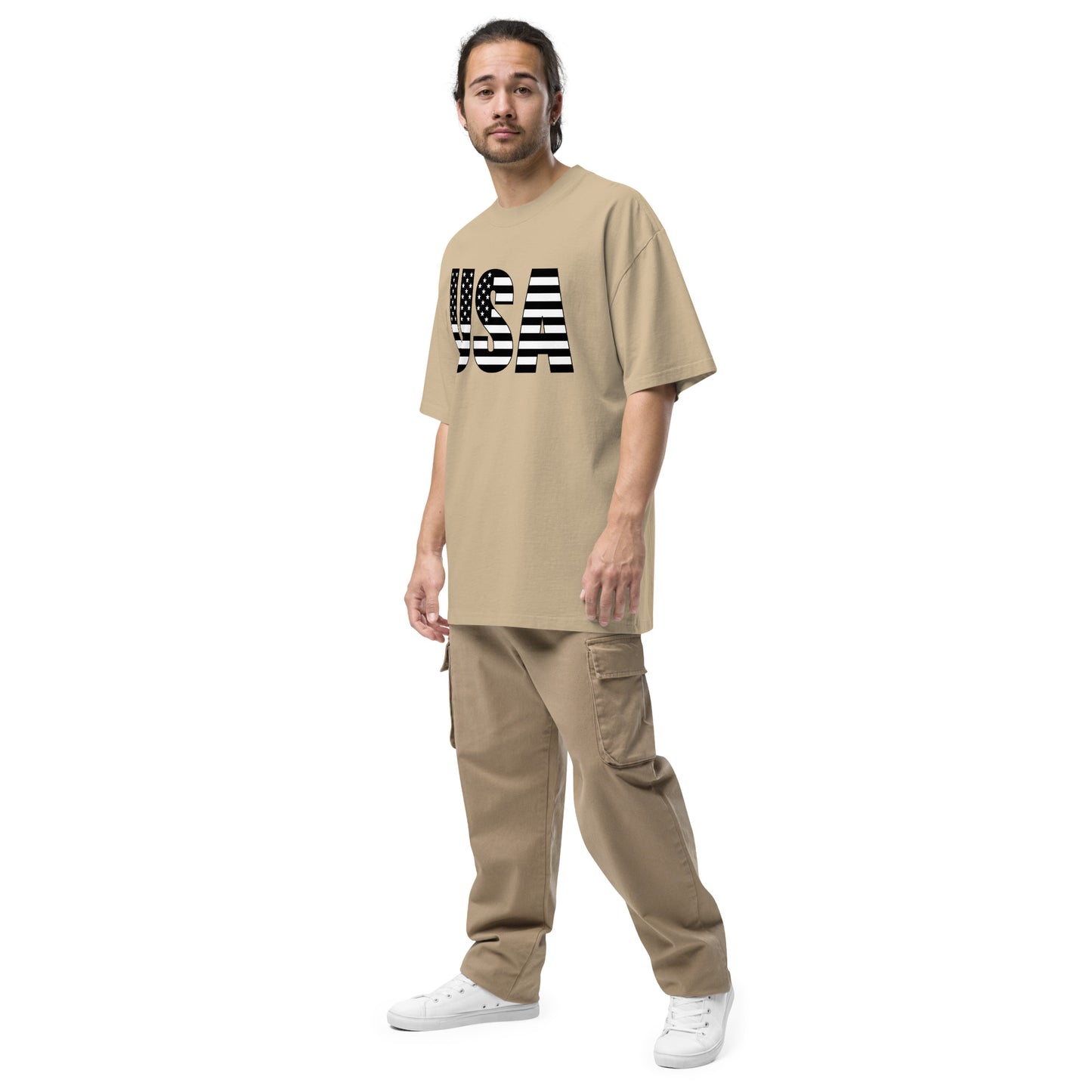 Oversized Faded T-shirt USA