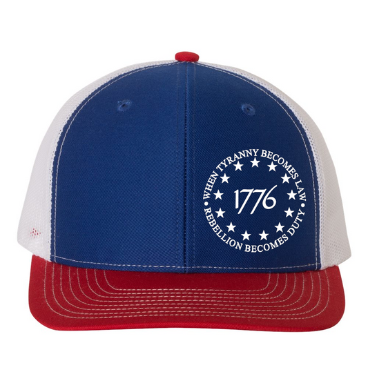 1776 Tyranny Richardson 112 Snapback Trucker Hat