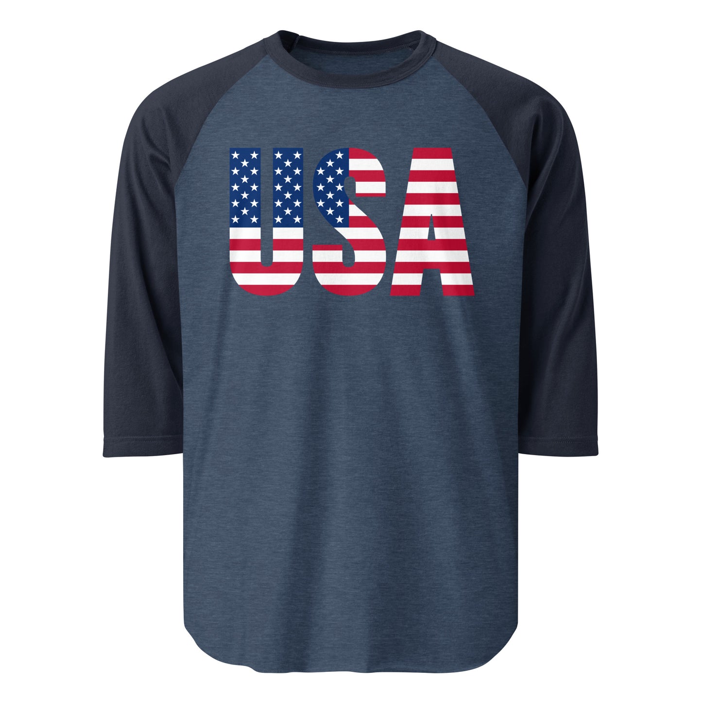 3/4 Sleeve Raglan Shirt USA