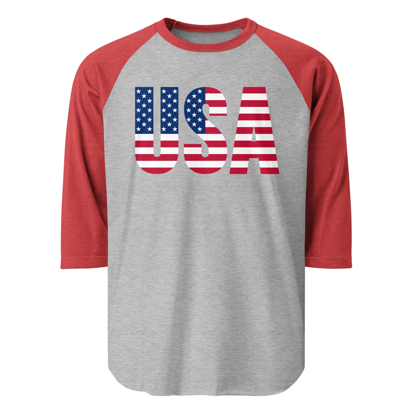 3/4 Sleeve Raglan Shirt USA