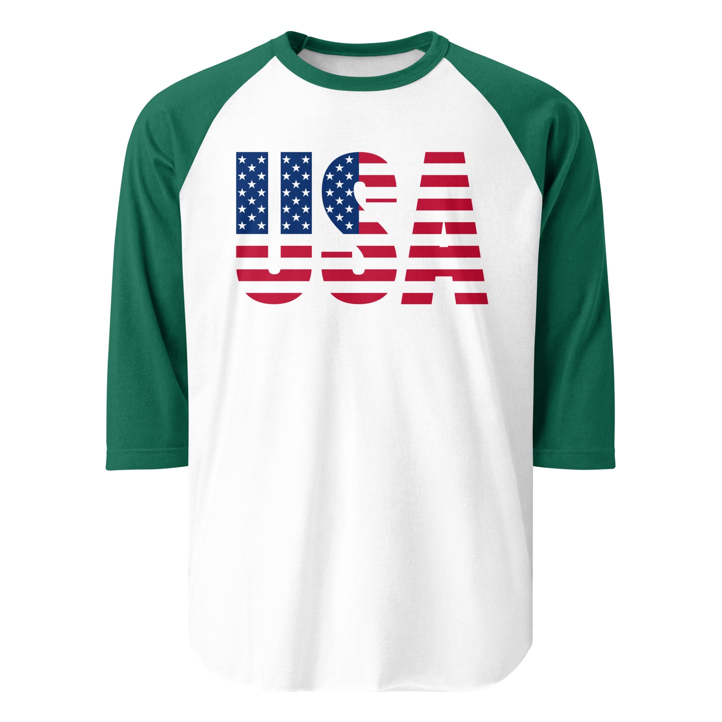 3/4 Sleeve Raglan Shirt USA