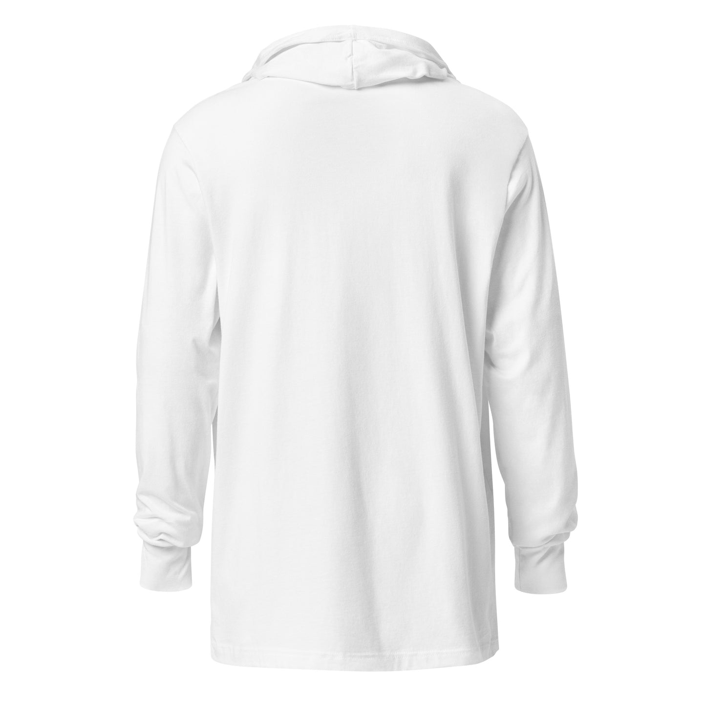 T-Dacs Hooded Long-Sleeve Tee White Logo