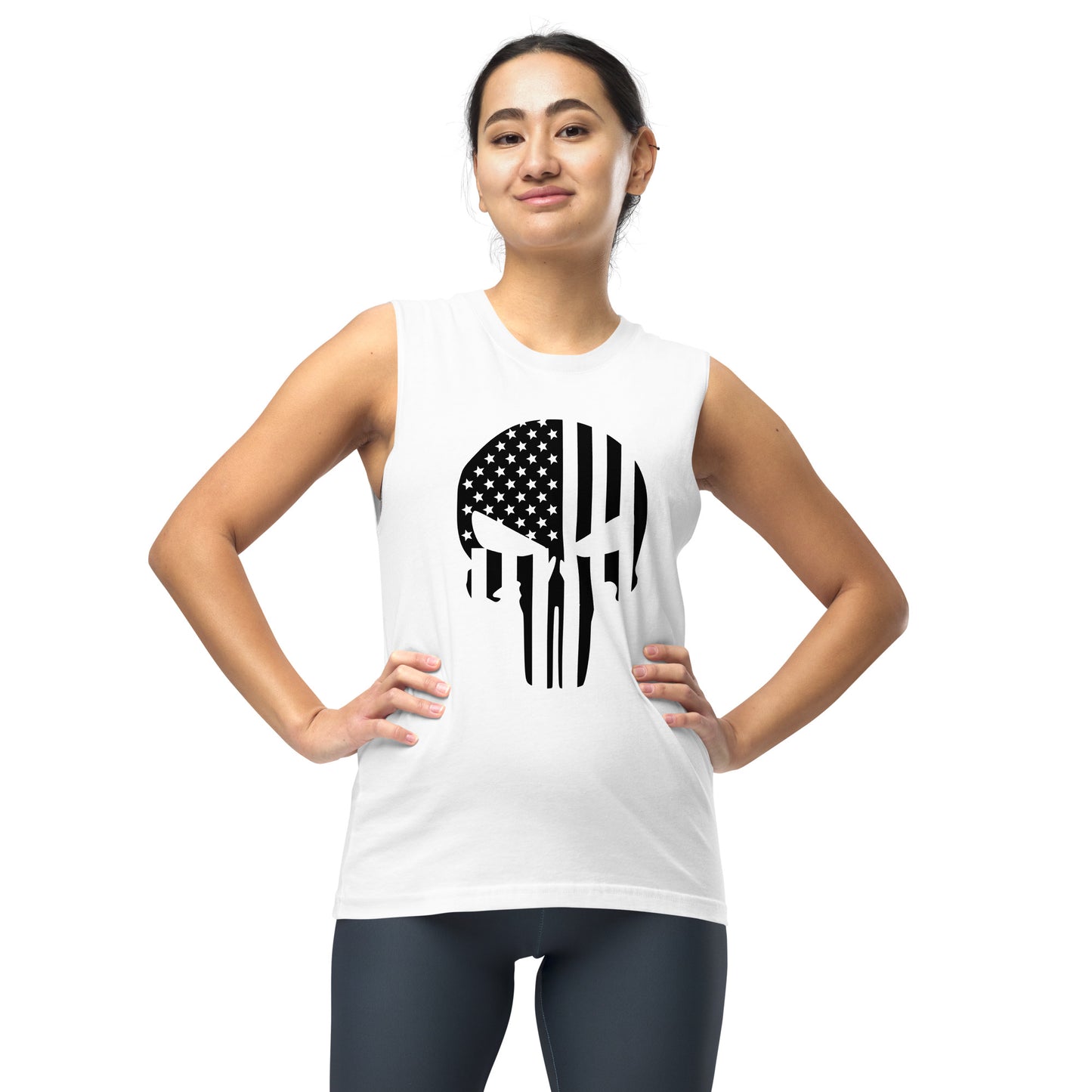 Muscle Shirt Skull USA