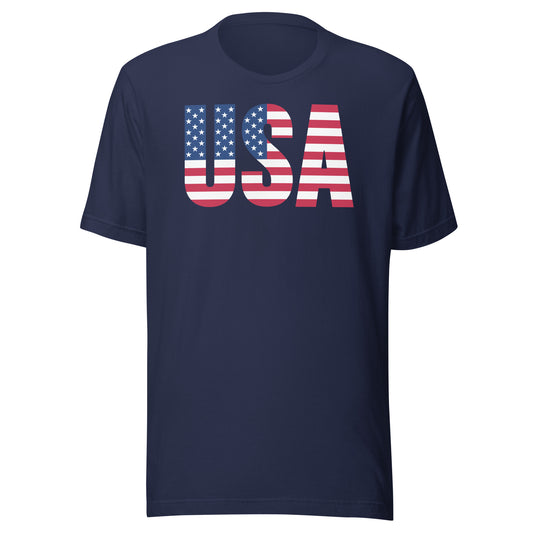 USA Flag Basic T-Shirt