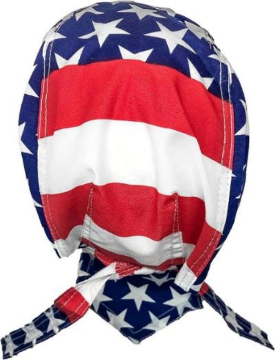 American Flag Skull Cap