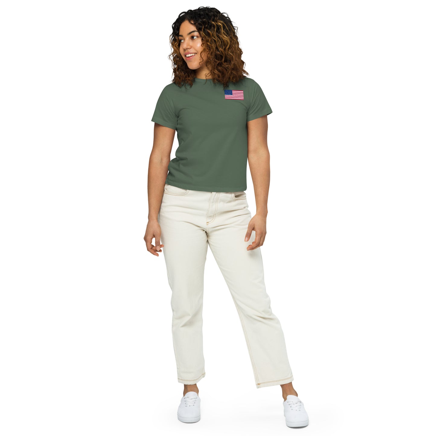 Women’s high-waisted t-shirt USA