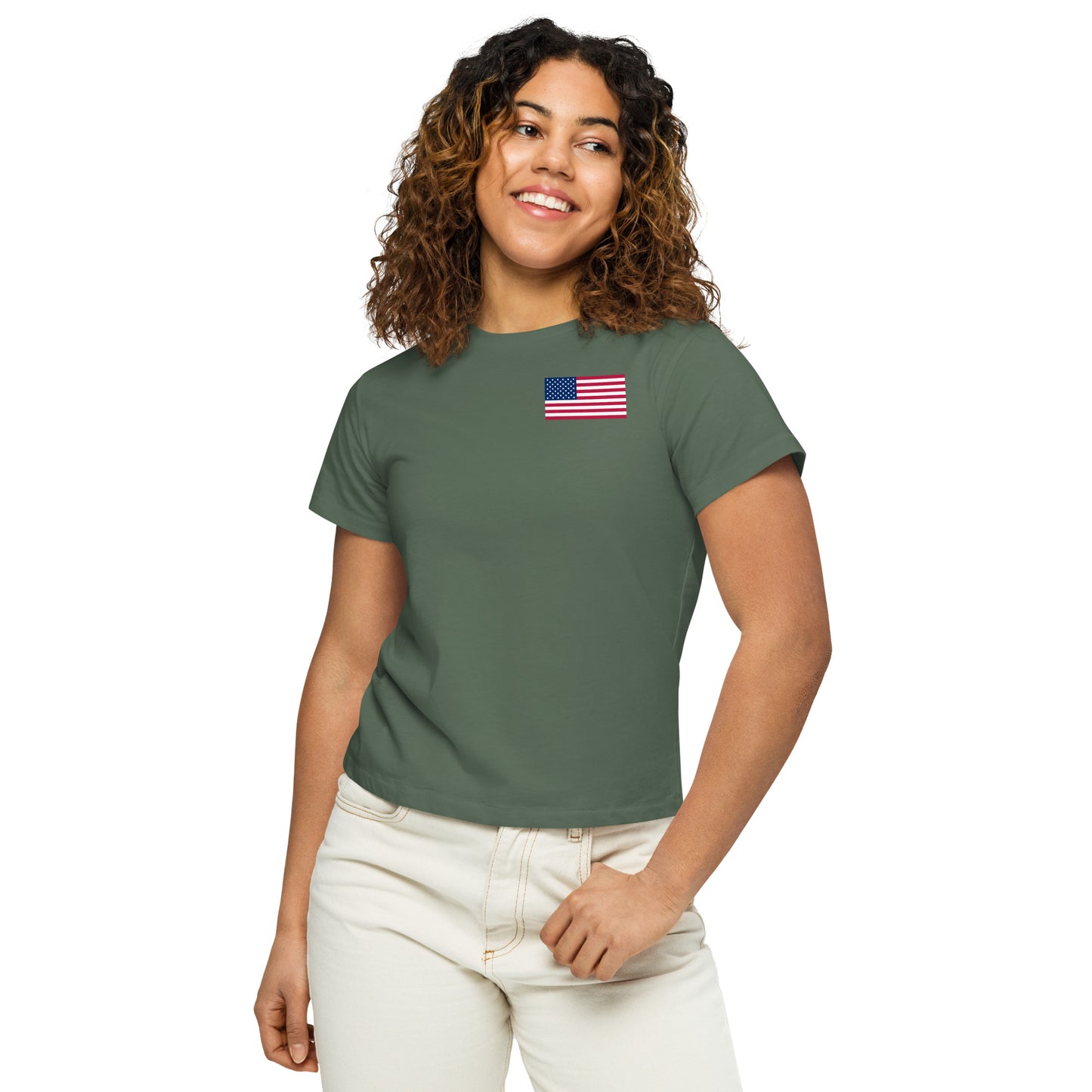 Women’s high-waisted t-shirt USA