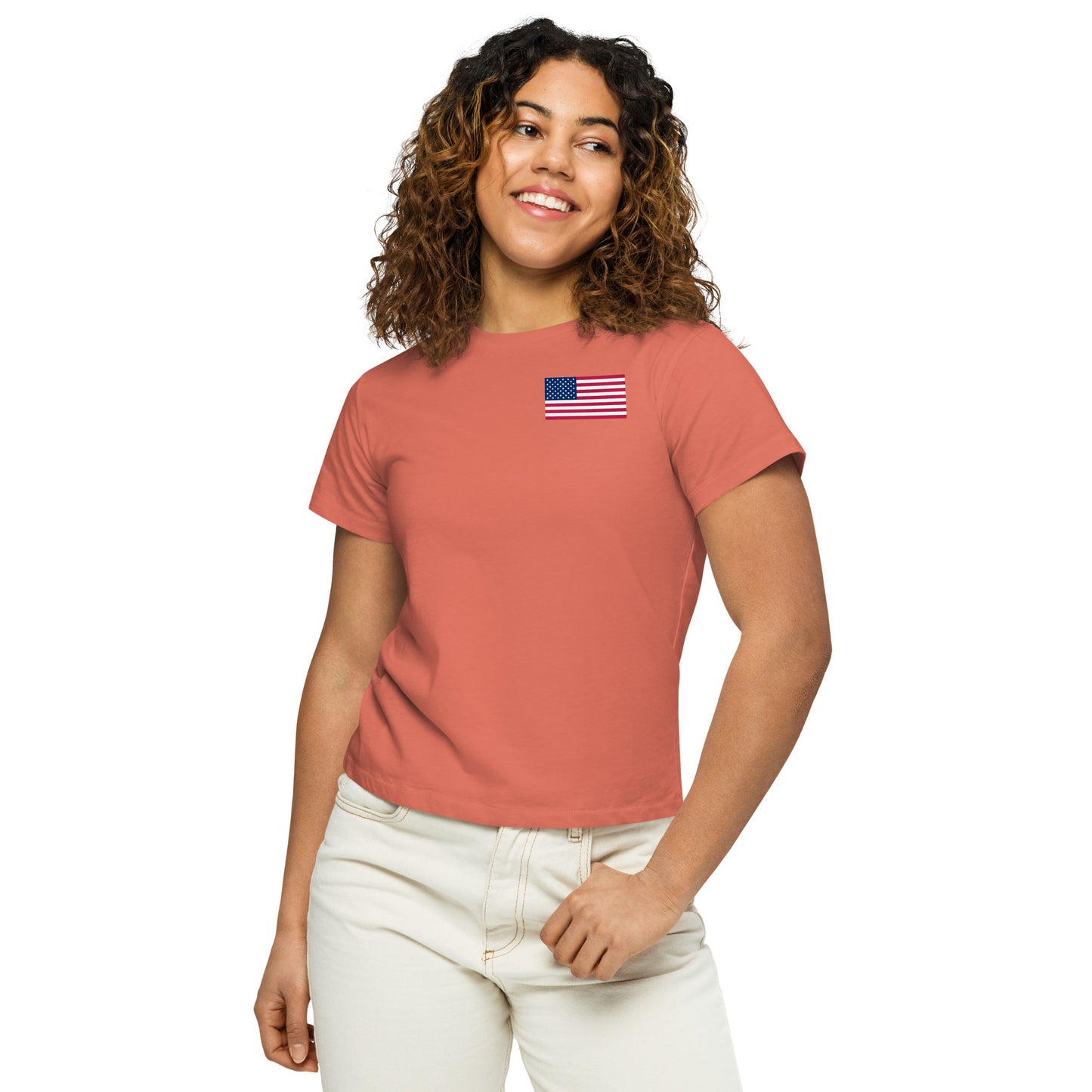 Women’s high-waisted t-shirt USA